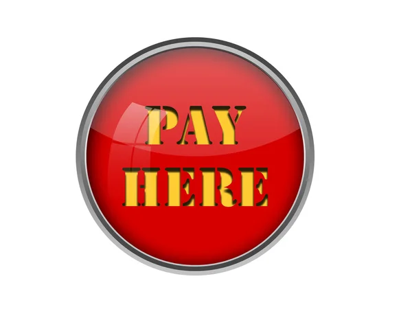 Pay here button. — Stock Photo, Image