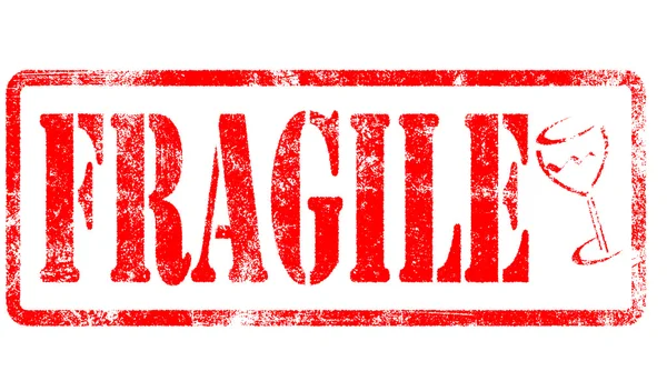 Fragile Sign stamp. — Stock Photo, Image