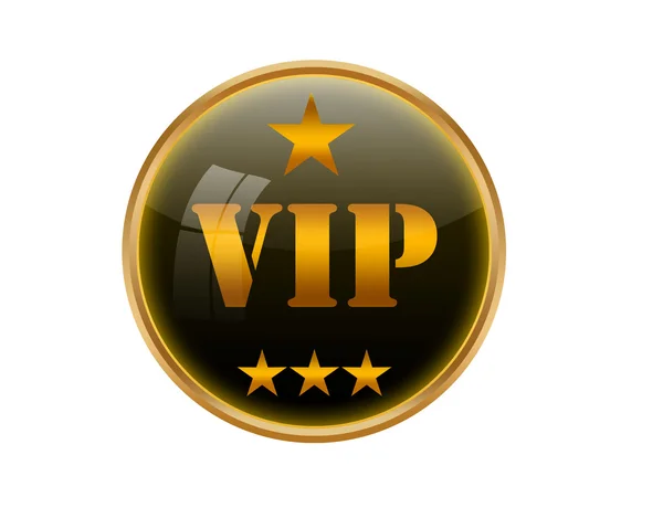 VIP botão de ouro . — Fotografia de Stock