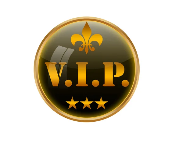 VIP gold button. — Stock Photo, Image