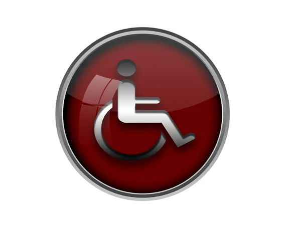 Handicap knop. — Stockfoto