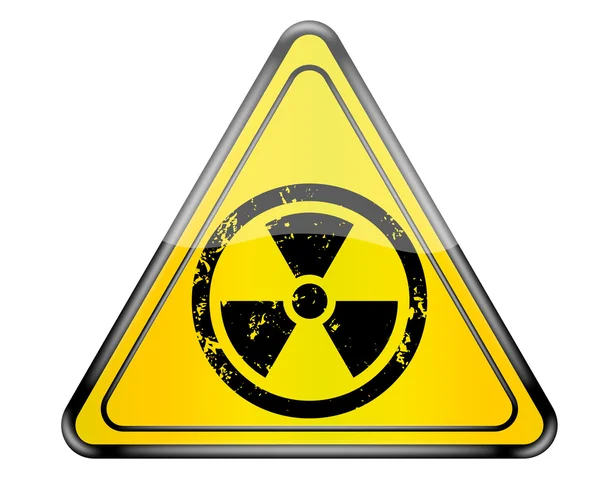 Jaderné nebezpečí znamení. — Stock fotografie