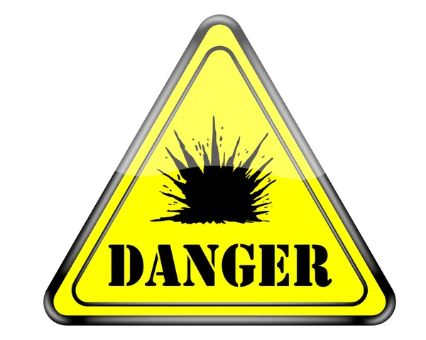 Danger of explosion sign. — Stock Photo, Image