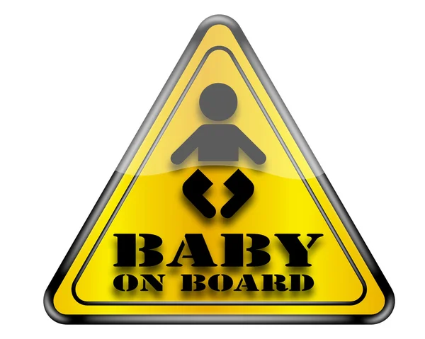 Baby on board sign. — Stock Photo, Image