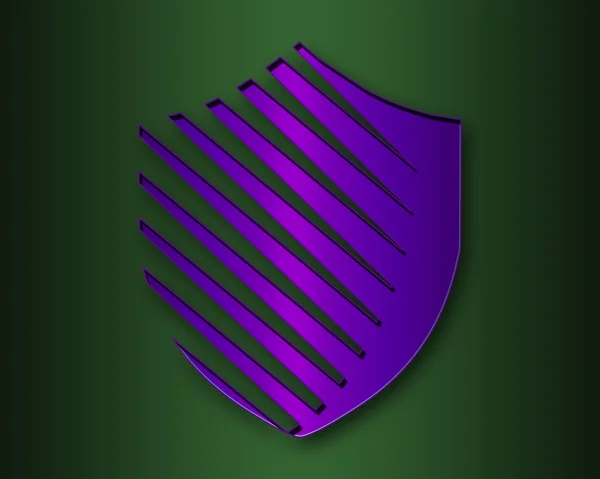 Ícone de escudo abstrato . — Fotografia de Stock