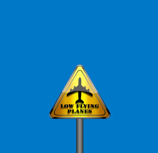 Laag vliegende vliegtuigen. — Stockfoto