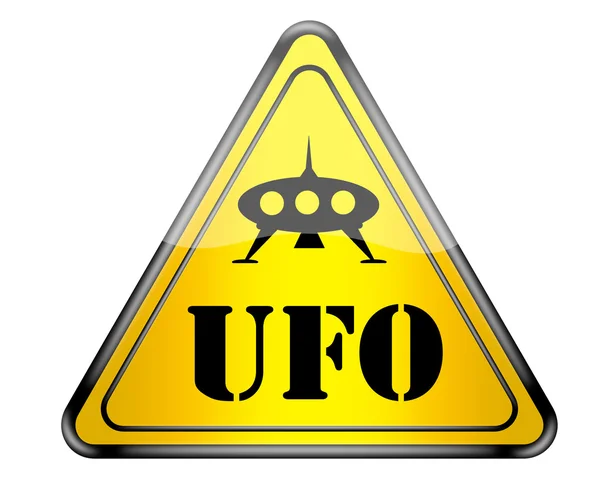 UFO warning. — Stock Photo, Image