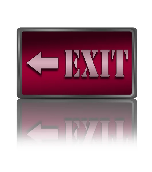 Exit sign. — Stock Photo, Image