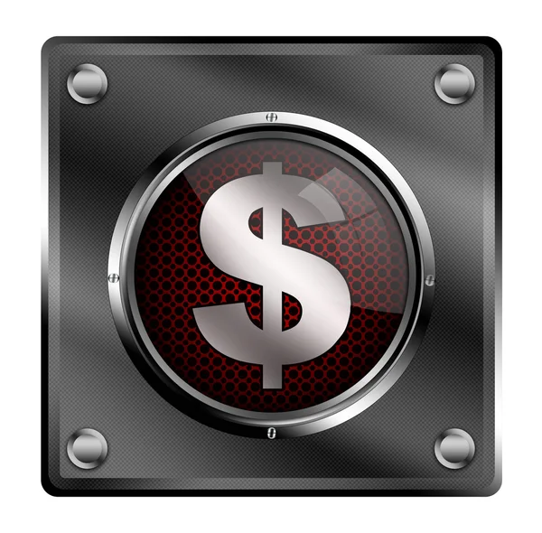 Dollar button. — Stock Photo, Image