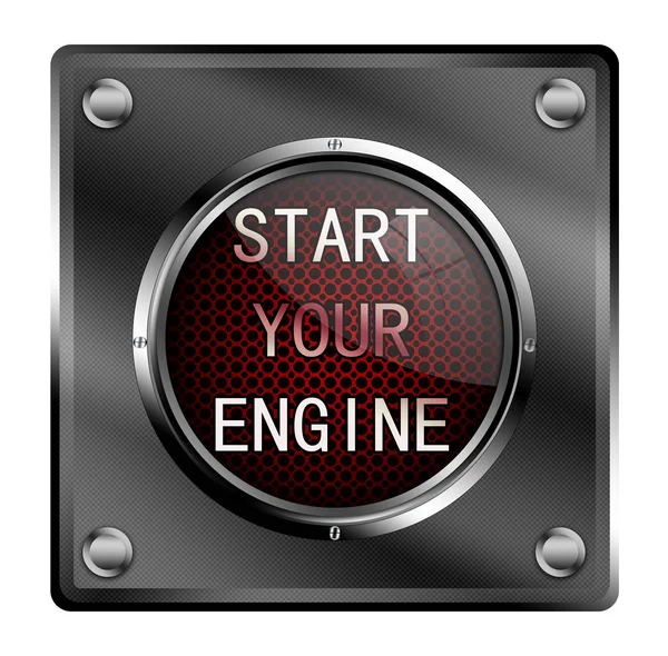 Start your engine button. — Stock Photo, Image