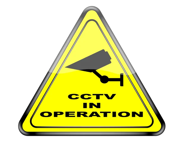 CCTV waarschuwingsbord. — Stockfoto