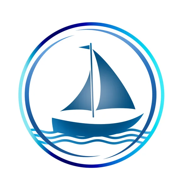 Sailing icon. — Stock Photo, Image