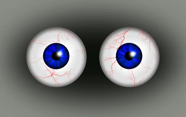 A illustration of a pair of blood shot eyes. — Stock Photo, Image