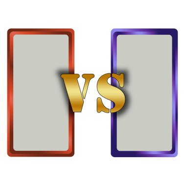 Two empty boards to promote a boxing match or team competition.