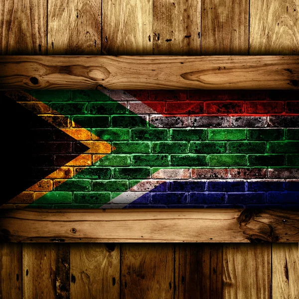 Sydafrikas flagga. — Stockfoto