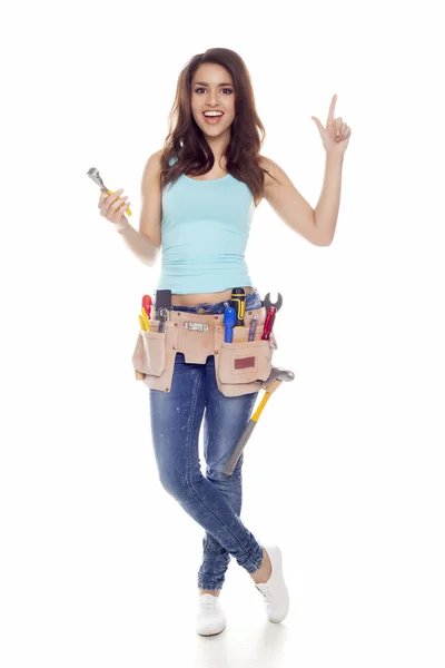 Concepto de mujer DIY . — Foto de Stock