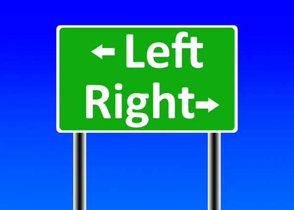 Ilustracja lewy prawy. — Zdjęcie stockowe