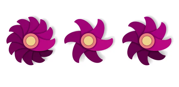 Flower Icons — Stock Vector