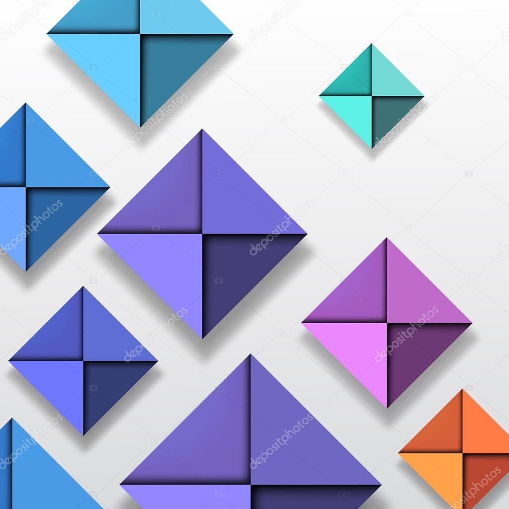 Colorful Folded Paper Background