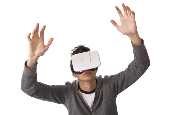 Boy with virtual reality — Stock Photo, Image