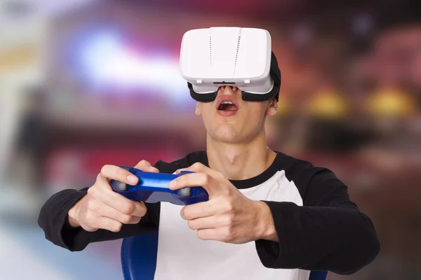 Boy virtual reality — Stock Photo, Image