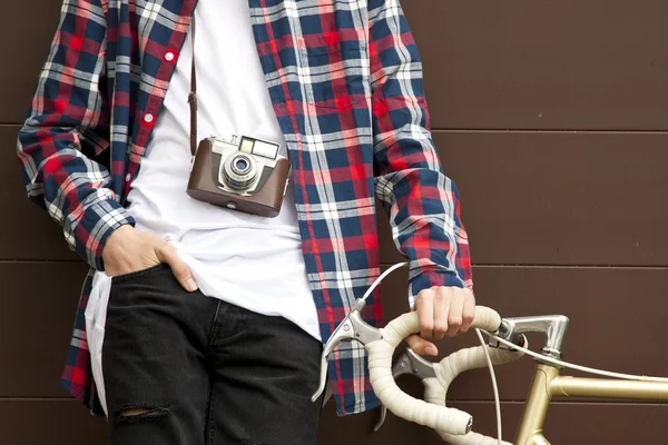 Boy with camera — Stock Photo, Image