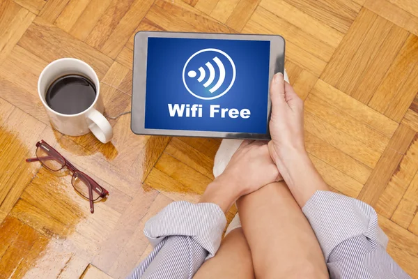 Ücretsiz Wi-Fi tablet — Stok fotoğraf