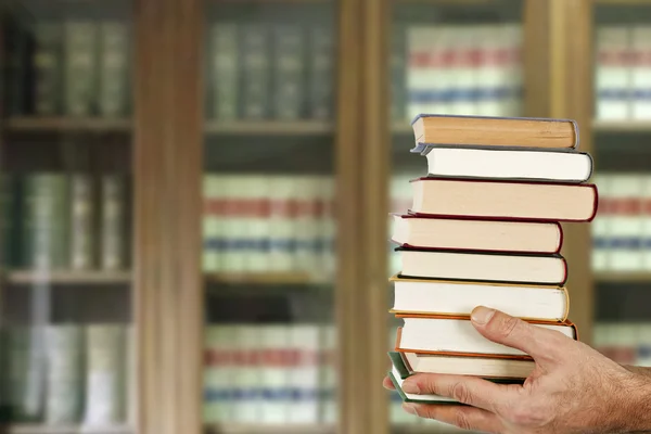 Hands with books — Stock Photo, Image