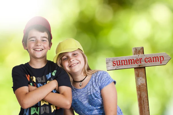 Children in summer camp — Stock Photo, Image