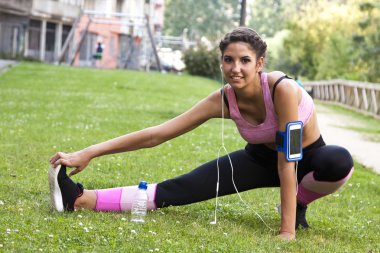 kadın fitness outdors