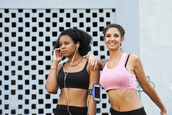 Woman fitness outdors — Stock Photo, Image