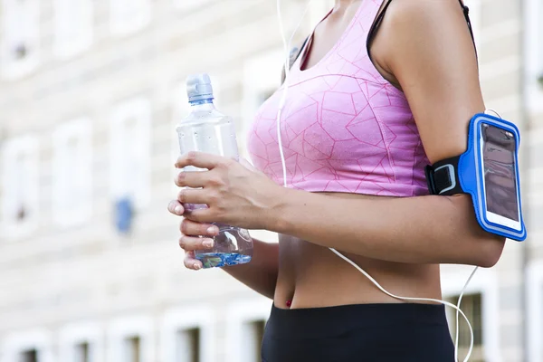 Woman fitness outdors — Stock Photo, Image