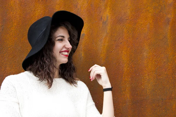 Chica con sombrero — Foto de Stock