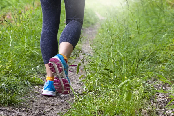 Runner training outdoors — Stock Photo, Image