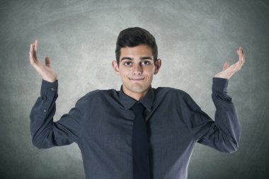 arka plan üzerinde izole iş adamı