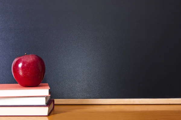 School supplies on black — Stock Photo, Image