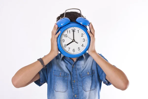 Bambino con orologio — Foto Stock