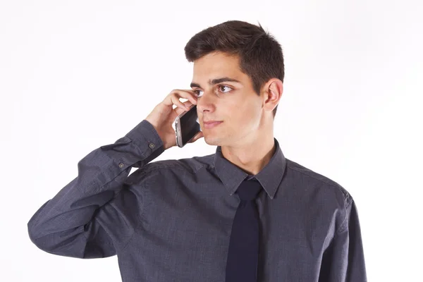 Hombre de negocios aislado en blanco — Foto de Stock