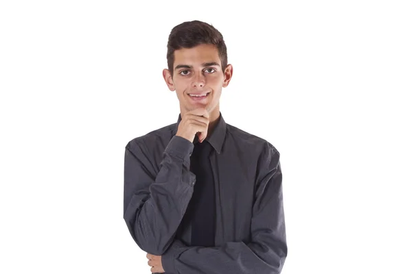 Hombre de negocios aislado en blanco — Foto de Stock