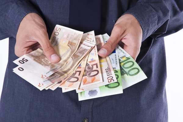 Man met contant geld — Stockfoto