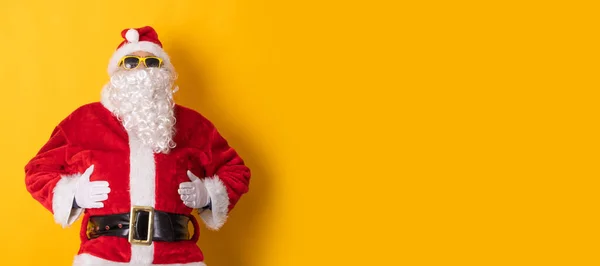 Santa Claus Απομονωμένο Έγχρωμο Φόντο — Φωτογραφία Αρχείου