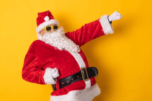 Santa Claus Isolado Segundo Plano Com Expressão Sucesso — Fotografia de Stock
