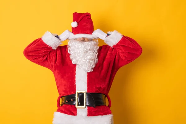 Babbo Natale Isolato Sfondo Con Stress Stanchezza — Foto Stock