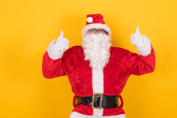 Babbo Natale Isolato Sfondo Colore — Foto Stock