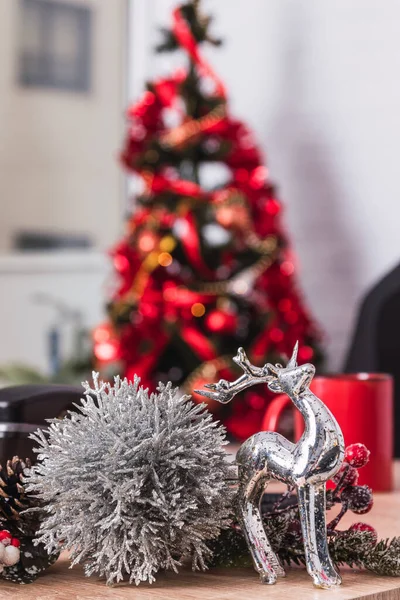 クリスマスの装飾の詳細と背景 — ストック写真