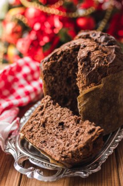 Noel tipik taze çikolata panettone