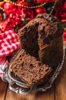 Noel tipik taze çikolata panettone
