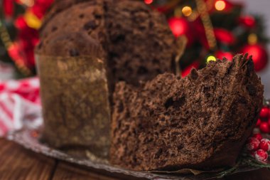 Noel tipik taze çikolata panettone