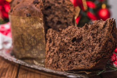 Noel tipik taze çikolata panettone