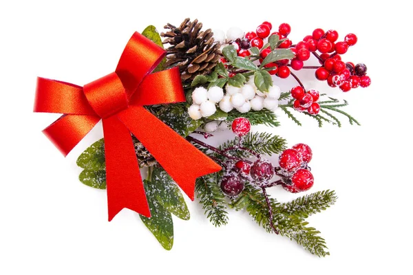 Kerst Ornament Geïsoleerd Witte Achtergrond — Stockfoto